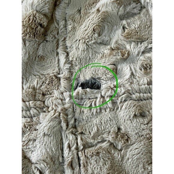 Faux Suede Shearling Distressed Soft Oversized Boho Festival‎ Statement Vest - Picture 10 of 10